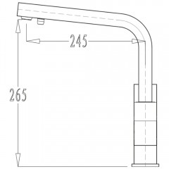 Смеситель для кухни Kern 2071 chrome