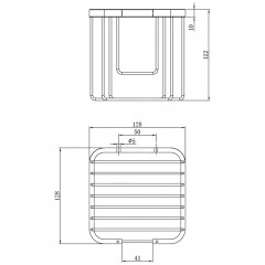 Держатель туалетной бумаги AltroBagno Aperto 082006 Cr