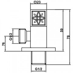 Кран AltroBagno Beni aggiuntivi AV 070601 Br