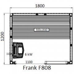 Финская сауна Frank F808 липа