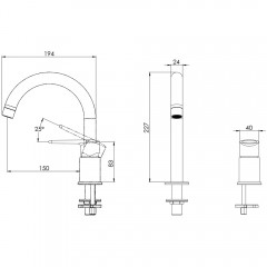 Смеситель для кухни Remer Vanity V57