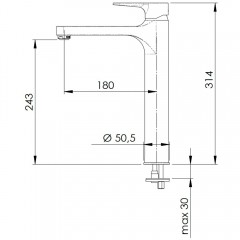 Смеситель для раковины Remer Winner W10L