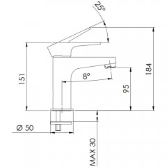 Смеситель для раковины Remer Winner W11