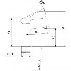 Смеситель для раковины Remer Winner W12