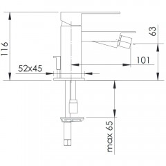 Смеситель для биде Remer Q-Design QD20