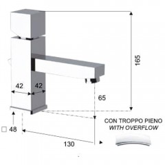 Смеситель для раковины Remer SQ3 S103