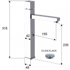 Смеситель для раковины Remer SQ3 S10LB3