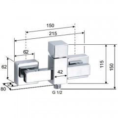 Смеситель для душа Remer SQ3 S313