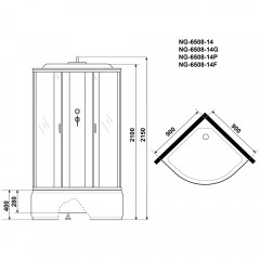 Душевая кабина Niagara Classic NG-6508-14F