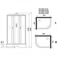 Душевая кабина Niagara Classic NG-33084-14RG