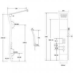 Душевая панель Cerutti Bernina S CT8983