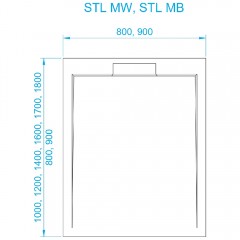 Поддон из искусственного камня RGW STL-128MW 120x80 52212812-15