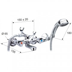 Смеситель для ванны Remer Y-YG 02YG