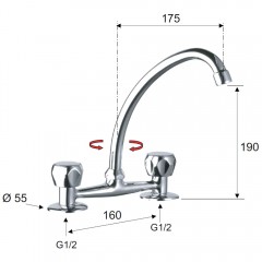 Смеситель для раковины Remer Y-YG 17Y