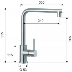 Смеситель для кухни Remer Kitchen 304N72