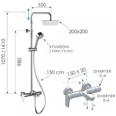 Душевая система Remer Dream D34AUFD20