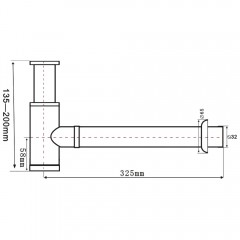 Сифон для раковины SantiLine SL-116