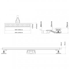 Трап душевой Esbano Combi C-RAIN-60SG