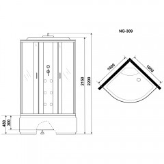 Душевая кабина Niagara Ultra NG-309-01