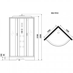 Душевая кабина Niagara Ultra NG-7012-01