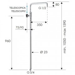 Душевая колонна Remer 329A