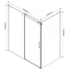 Душевое ограждение Vincea Como VSR-1C1014CL