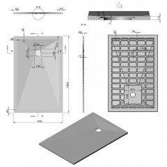 Поддон из искусственного камня Vincea VST-4SR9014G