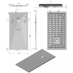 Поддон из искусственного камня Vincea VST-4SR9018W