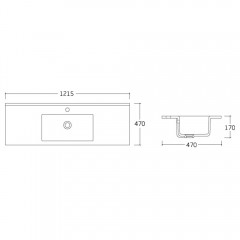 Тумба с раковиной Vincea Mia 1200 R.Wood