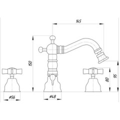 Смеситель для биде Migliore Princeton BN.PRN-825