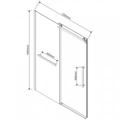 Душевая дверь Vincea Como Soft VDS-1CS130CLB