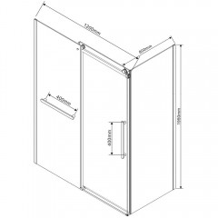 Душевое ограждение Vincea Como Soft VSR-1CS8012CL