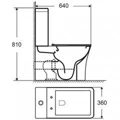 Унитаз Bloomix S-Line 5017SB безободковый с функцией биде и смесителем