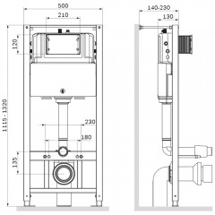 Инсталляция с унитазом Am.Pm Spirit V2.0 IS450A38.701700