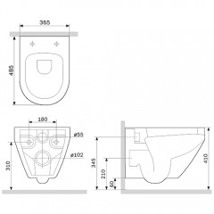 Инсталляция с унитазом Am.Pm Spirit V2.0 IS450A38.701700