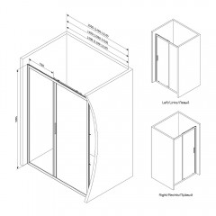 Душевая дверь Am.Pm Gem W90G-120-1-195MT