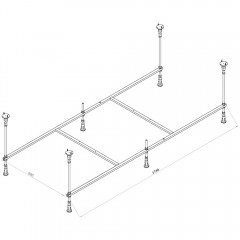 Каркас для ванны Am.Pm X-Joy W94A-180-080W-R