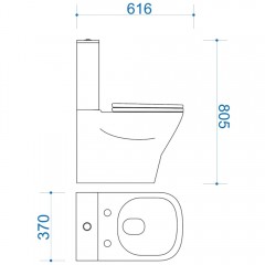 Унитаз Teymi Helmi Pro T40305 безободковый