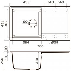Мойка кухонная Omoikiri Sakaime 78-GR