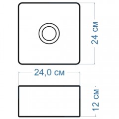 Раковина накладная Teymi Helmi mini 24 T50303