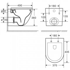 Инсталляция Grohe Solido 38811000 + унитаз Teymi Lina Vortex T40110 безободковый торнадо с сиденьем