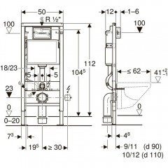 Инсталляция Geberit 458.128.21.1 + унитаз Cerutti Sella aria PP CT9738 безободковый с сиденьем