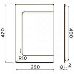 Доска разделочная Omoikiri CB-BASIC-400-WD