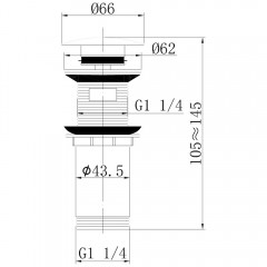 Донный клапан Abber AF0010G