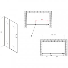 Душевая дверь Abber Sonnenstrand AG04120S