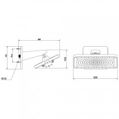 Верхний душ Vincea Inspire VSHD-3I4CMB