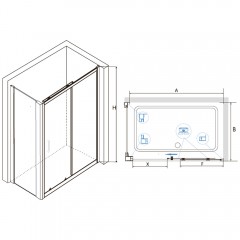 Душевое ограждение RGW Classic CL-48-1 100x90 320948109-011