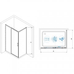 Душевое ограждение RGW Leipzig LE-41-1B 170x80 341241178-014