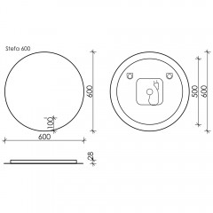 Зеркало Sancos Sfera SF600