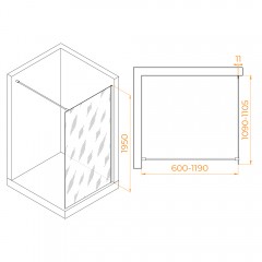 Душевое ограждение RGW Walk In WA-002G 110 35100211-16